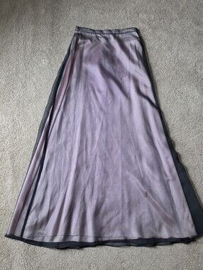NWT Blondie Nites Light Pink and Black Formal Maxi Skirt